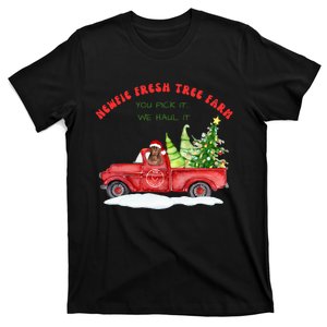 Newfie Dog Fresh Tree Farm  T-Shirt