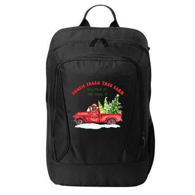 Newfie Dog Fresh Tree Farm  City Backpack