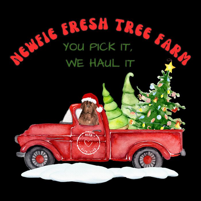 Newfie Dog Fresh Tree Farm  Sustainable Bucket Hat