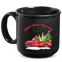 Newfie Dog Fresh Tree Farm  15oz Campfire Ceramic Mug