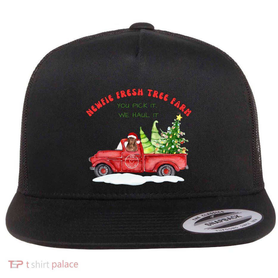 Newfie Dog Fresh Tree Farm  Flatbill Hat