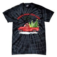 Newfie Dog Fresh Tree Farm  Tie-Dye T-Shirt