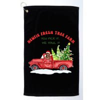Newfie Dog Fresh Tree Farm  Golf Towel
