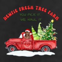 Newfie Dog Fresh Tree Farm  Golf Towel