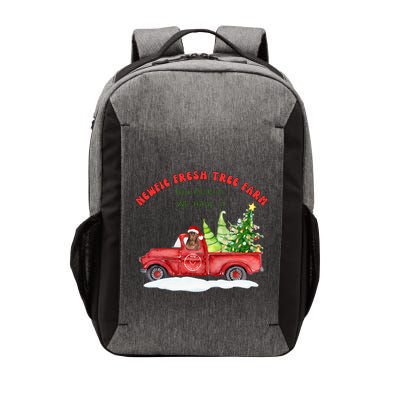 Newfie Dog Fresh Tree Farm  Vector Backpack
