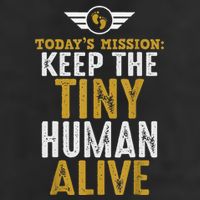 New Dad Funny For Father Day Keep The Tiny Human Alive Tumbler
