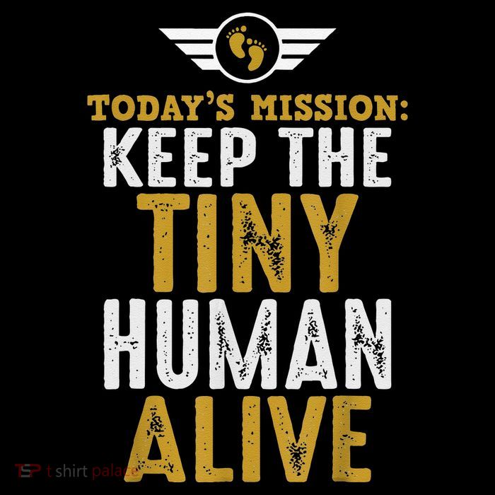 New Dad Funny For Father Day Keep The Tiny Human Alive Poster
