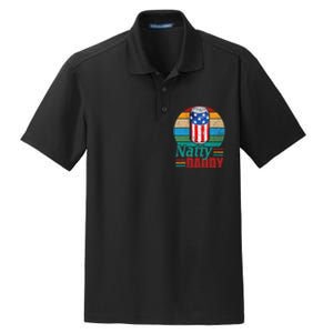 Natty Daddy Funny Dad Bob Beer Drinker Father's Day Dry Zone Grid Polo