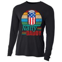 Natty Daddy Funny Dad Bob Beer Drinker Father's Day Cooling Performance Long Sleeve Crew