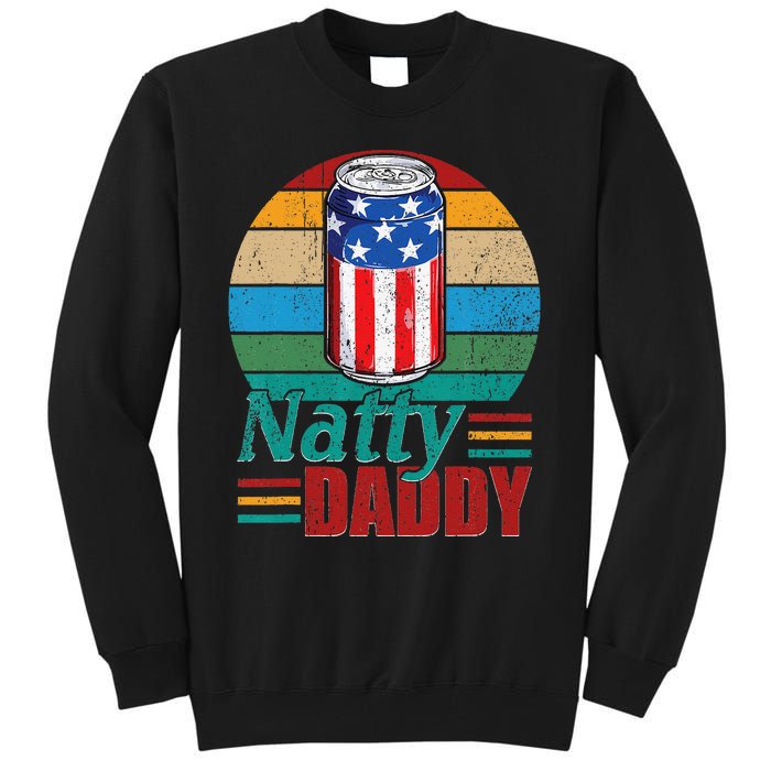 Natty Daddy Funny Dad Bob Beer Drinker Father's Day Tall Sweatshirt