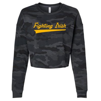 N.O.T.R.E D.A.M.E .Fighting Irish Cropped Pullover Crew