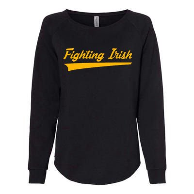 N.O.T.R.E D.A.M.E .Fighting Irish Womens California Wash Sweatshirt