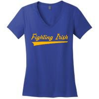 N.O.T.R.E D.A.M.E .Fighting Irish Women's V-Neck T-Shirt