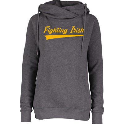 N.O.T.R.E D.A.M.E .Fighting Irish Womens Funnel Neck Pullover Hood