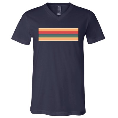 New Doctor Fun Fan Tee Large Stripes V-Neck T-Shirt