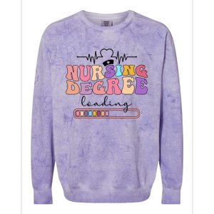 Nursing Degree Future Nurse Nursing Student Nurse To Be Gift Colorblast Crewneck Sweatshirt