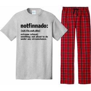 Notfinnado Definition Funny Pajama Set