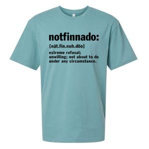 Notfinnado Definition Funny Sueded Cloud Jersey T-Shirt