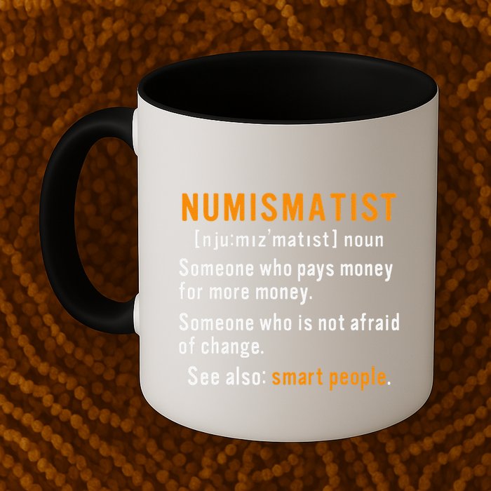 Numismatist Definition For Coin Collector Money Numismatics Mug