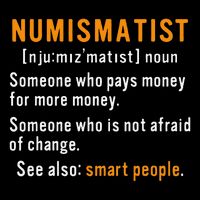 Numismatist Definition For Coin Collector Money Numismatics 16 in Basic Backpack