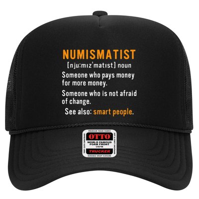 Numismatist Definition For Coin Collector Money Numismatics Trucker Hat