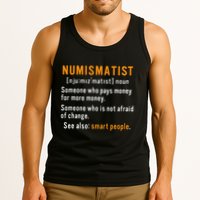 Numismatist Definition For Coin Collector Money Numismatics Tank Top