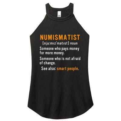 Numismatist Definition For Coin Collector Money Numismatics Women's Perfect Tri Rocker Tank