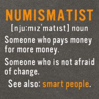 Numismatist Definition For Coin Collector Money Numismatics Cotton Canvas Backpack