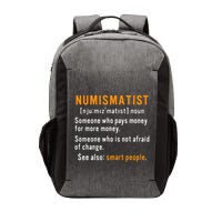 Numismatist Definition For Coin Collector Money Numismatics Vector Backpack