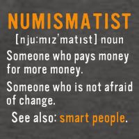 Numismatist Definition For Coin Collector Money Numismatics Vector Backpack