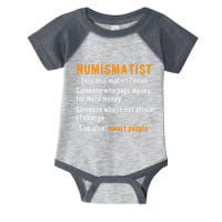 Numismatist Definition For Coin Collector Money Numismatics Infant Baby Jersey Bodysuit