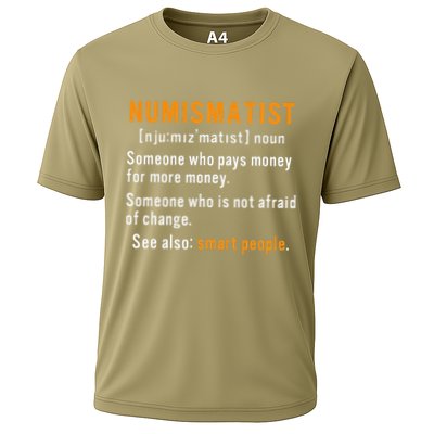 Numismatist Definition For Coin Collector Money Numismatics Performance Shirt