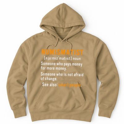 Numismatist Definition For Coin Collector Money Numismatics Hoodie
