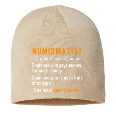 Numismatist Definition For Coin Collector Money Numismatics Sustainable Beanie