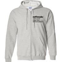 Notfinnado Definition Funny Full Zip Hoodie