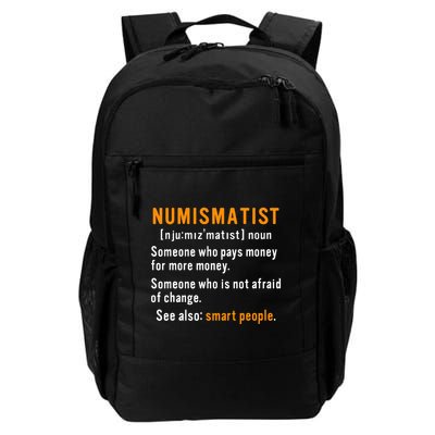 Numismatist Definition For Coin Collector Money Numismatics Daily Commute Backpack