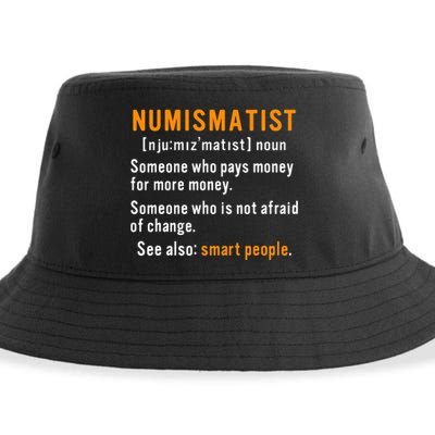 Numismatist Definition For Coin Collector Money Numismatics Sustainable Bucket Hat