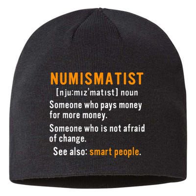 Numismatist Definition For Coin Collector Money Numismatics Sustainable Beanie