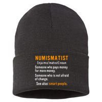 Numismatist Definition For Coin Collector Money Numismatics Sustainable Knit Beanie
