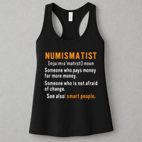 Numismatist Definition For Coin Collector Money Numismatics Womens Tank Top