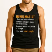 Numismatist Definition For Coin Collector Money Numismatics Tank Top