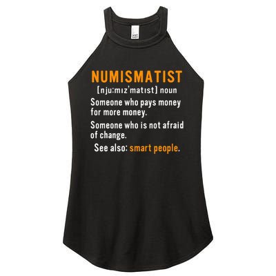 Numismatist Definition For Coin Collector Money Numismatics Women's Perfect Tri Rocker Tank