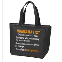 Numismatist Definition For Coin Collector Money Numismatics Zip Tote Bag