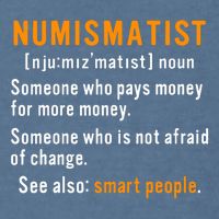 Numismatist Definition For Coin Collector Money Numismatics Garment-Dyed Sweatshirt