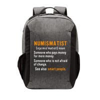 Numismatist Definition For Coin Collector Money Numismatics Vector Backpack