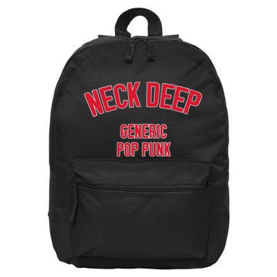 Neck Deep Generic Pop Punk 16 in Basic Backpack