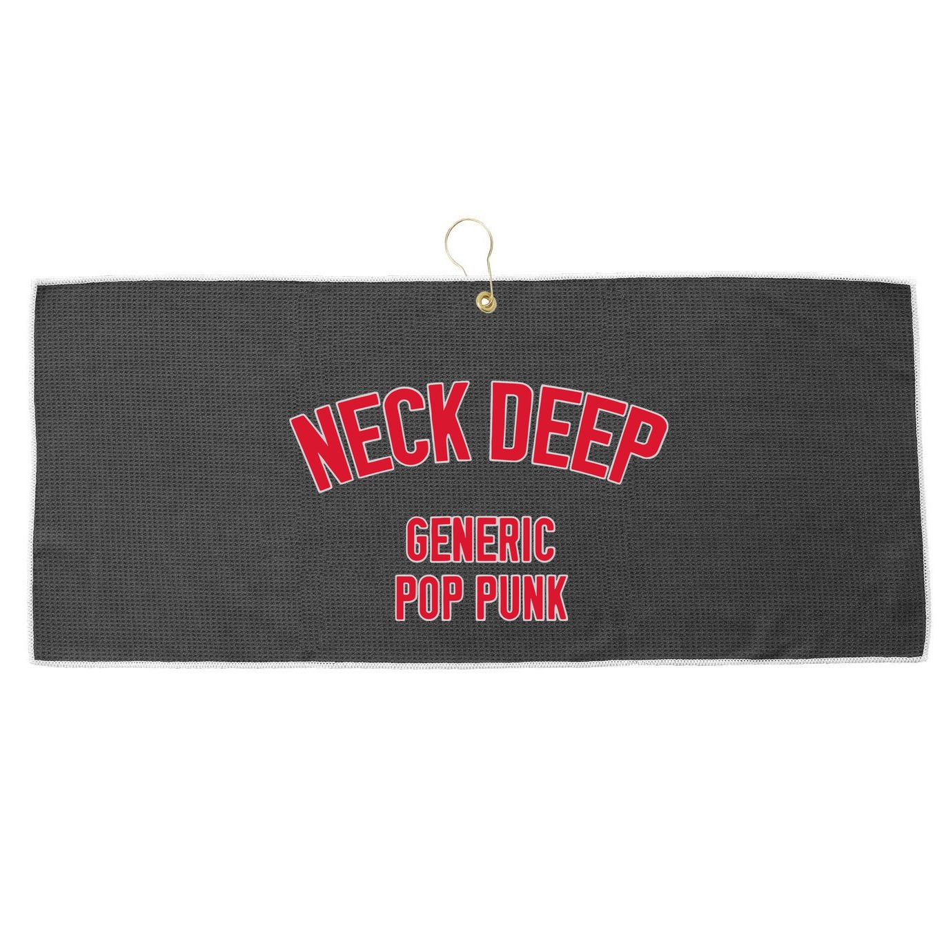 Neck Deep Generic Pop Punk Large Microfiber Waffle Golf Towel