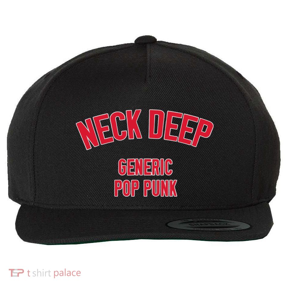 Neck Deep Generic Pop Punk Wool Snapback Cap
