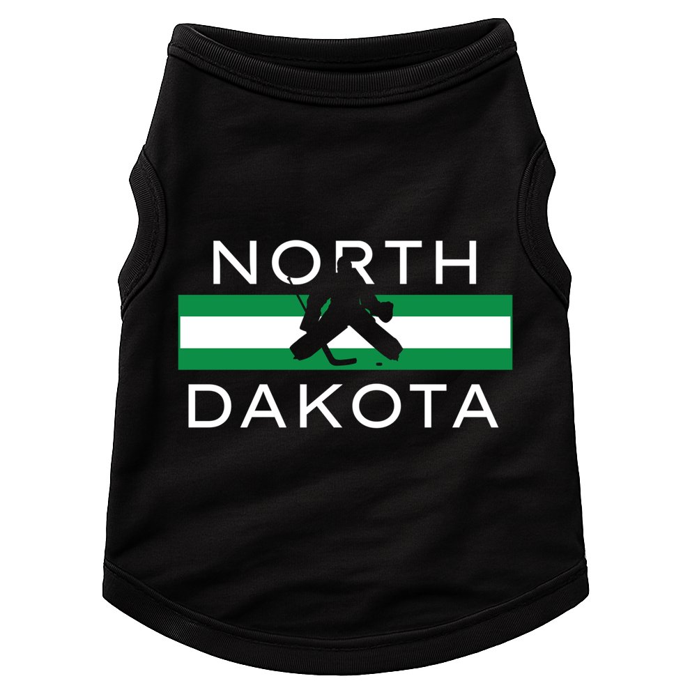 North Dakota Goalie Ice Hockey Player Coach Team State Gift Doggie Tank