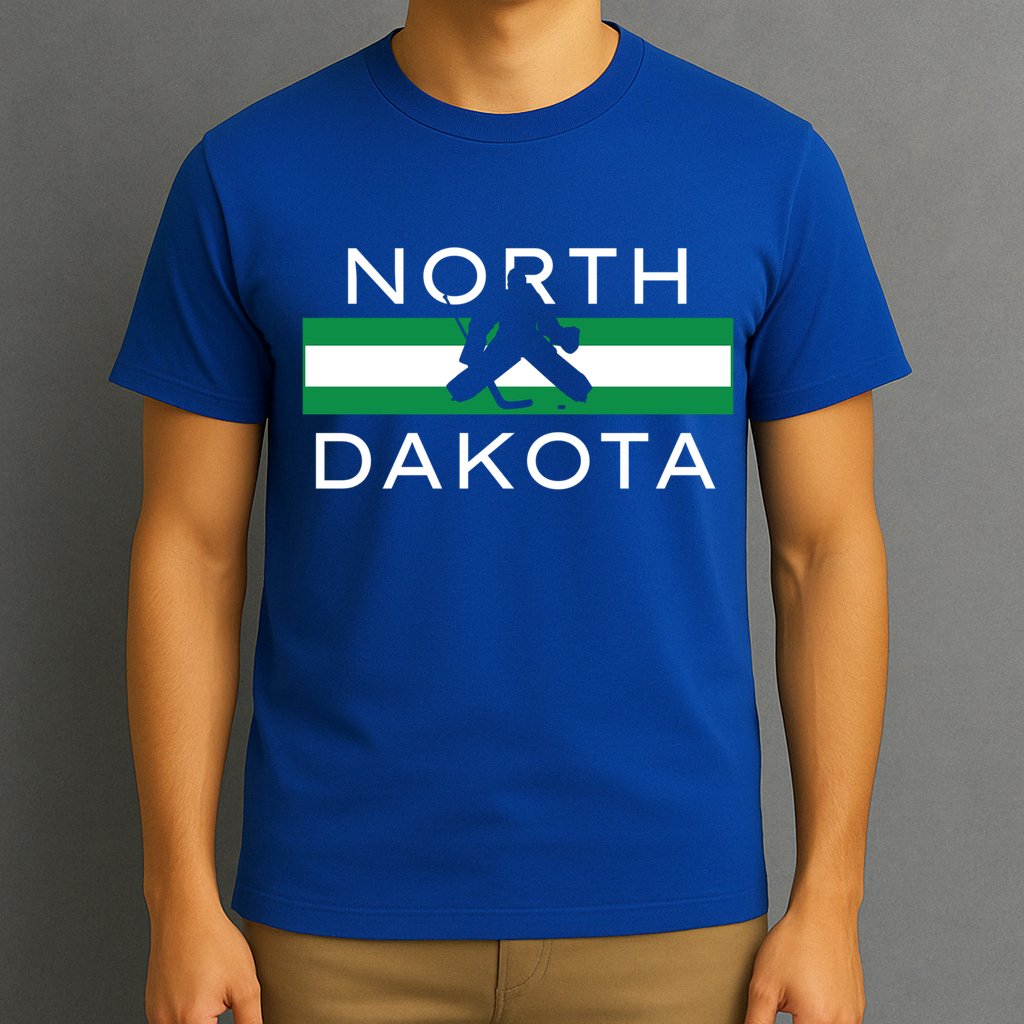 North Dakota Goalie Ice Hockey Player Coach Team State Gift T-Shirt